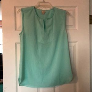 Aqua J Crew Sleeveless Blouse
